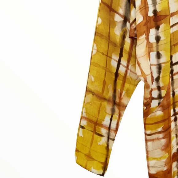 ZARA | Mustard | PRINTED MIDI DRESS - Picture 6 of 15